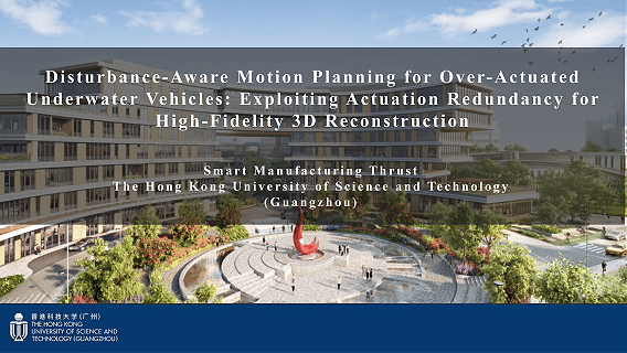 Disturbance-aware underwater reconstruction